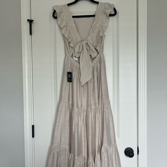 Tiered Ruffle Cutout Back Maxi Dress - Picture 7 of 13